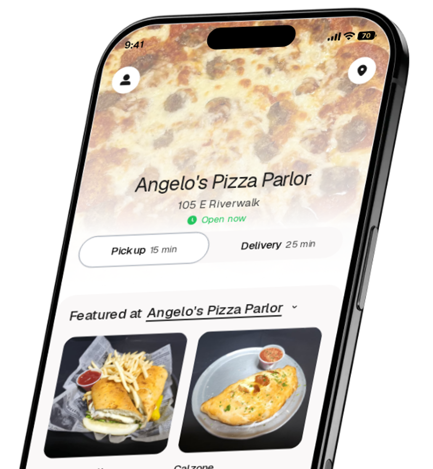Angelo's Pizza Parlor app preview