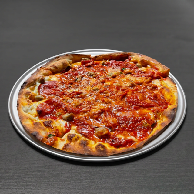 The Longshoremon Deep Dish Pizza.